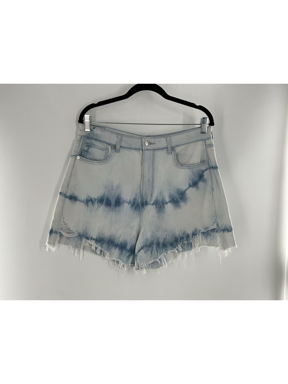 American Eagle Women’s Size 12 Cut Off Tie-Dye Denim Shorts 032